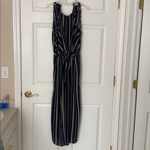 Navy blue and black jumpsuit